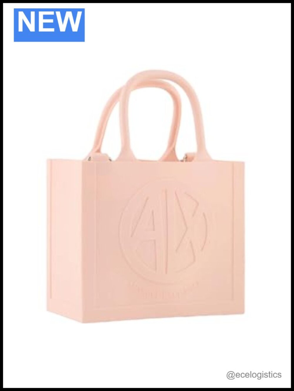 Armani Exchange Quilted PVC Crossbody Bag with Drawstring Closure